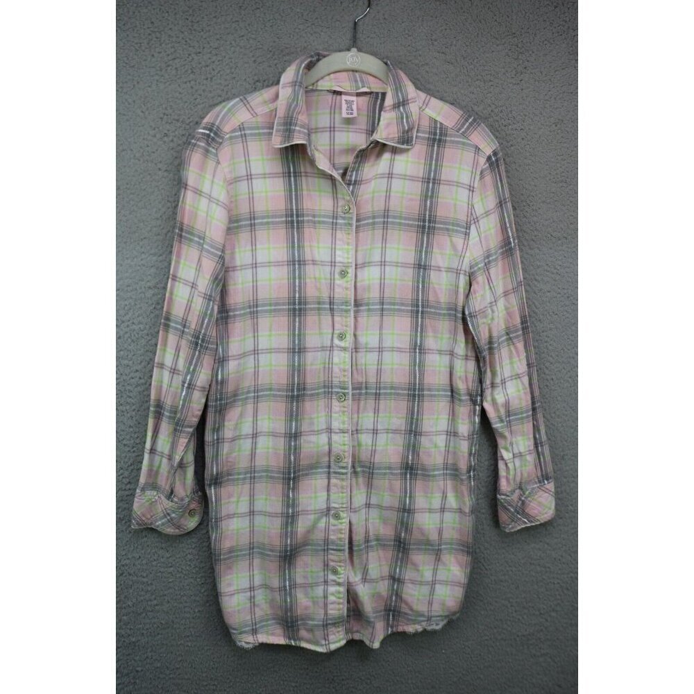 Victoria's Secret Button Up Sleepshirt-Size Small/Petite-Soft
